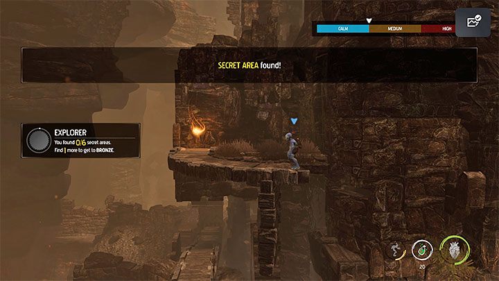 Oba sekrety są w tym samym miejscu i możemy je odnaleźć niedługo po opuszczeniu lokacji, w której po raz pierwszy użyliśmy opętania na Sligach - Oddworld Soulstorm: Etap 2 - wszystkie sekrety, lista - Oddworld Soulstorm - poradnik do gry