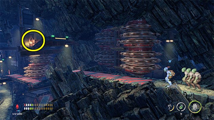 Sekret jest do odnalezienia w trakcie przeprawy wraz z innymi Mudokonami w stronę niższej części kopalni i zakłada ona unikanie dużej ilości pułapek - Oddworld Soulstorm: Etap 10 - wszystkie sekrety, lista - Oddworld Soulstorm - poradnik do gry