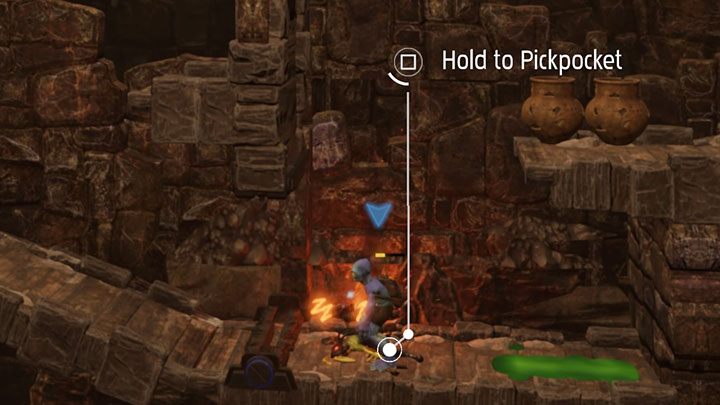 Składniki do craftingu możemy też pozyskiwać używając opcji kradzieży kieszonkowej na przeciwnikach, którzy śpią lub zostali ogłuszeni / związani - Oddworld Soulstorm: Crafting - Oddworld Soulstorm - poradnik do gry