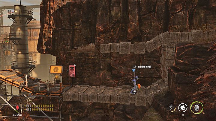 Powracamy do rozwidlenia i tym razem wybieramy główną, górną ścieżkę prowadzącą w lewo - Oddworld Soulstorm: Zinfiltrowanie stacji, Phat Station - solucja - Oddworld Soulstorm - poradnik do gry