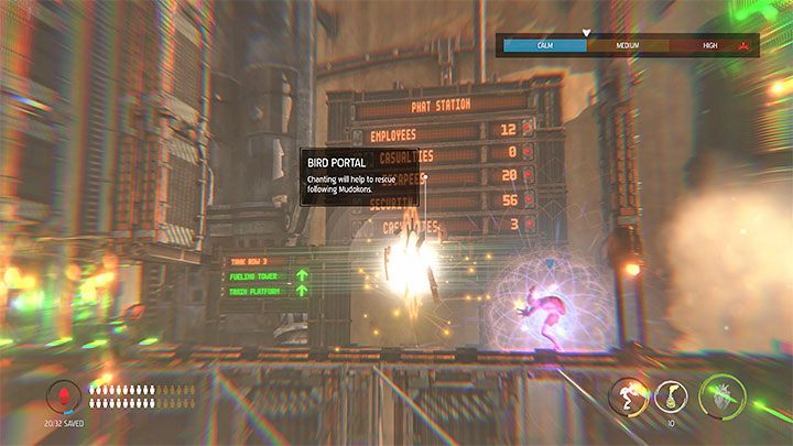 Wyjście z lokacji znajduje się w jej dolnej lewej części - Oddworld Soulstorm: Przeprawa przez Tank Row 3D, Phat Station - solucja - Oddworld Soulstorm - poradnik do gry