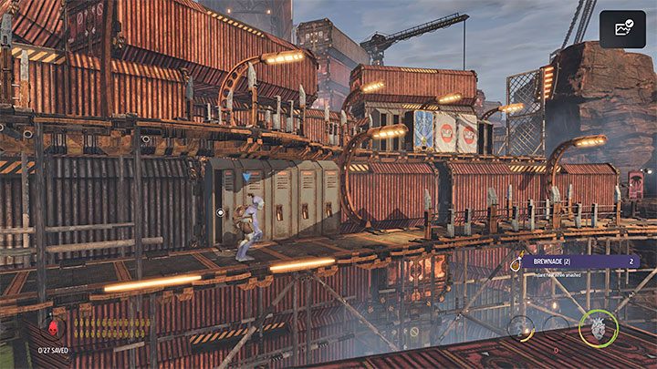 Jeżeli dysponujemy możliwością otwierania szafek z kłódkami, to gotowe koktajle Brewnade możemy też odnaleźć m - Oddworld Soulstorm: Odznaki (wyzwania), The Yards - lista, solucja - Oddworld Soulstorm - poradnik do gry