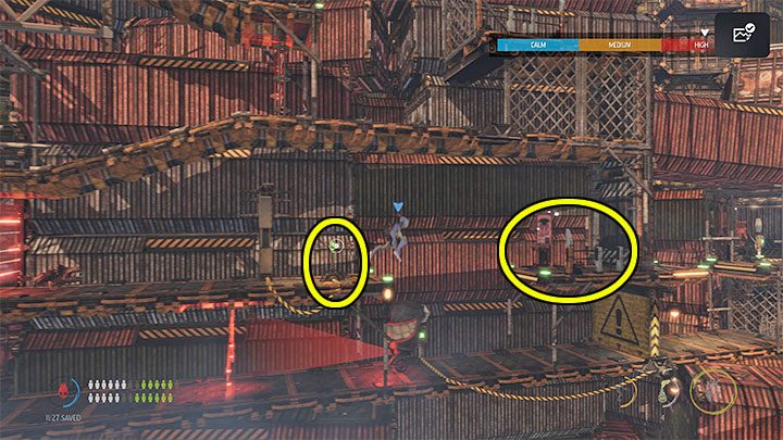 W nowej lokacji idziemy w prawo - Oddworld Soulstorm: Przeprawa przez Gantry Channel, The Yards - solucja - Oddworld Soulstorm - poradnik do gry