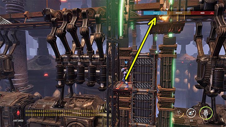 Tuż po otwarciu bramy pozostańmy przy punkcie kontrolnym - Oddworld Soulstorm: Otwarcie 1 i 2 bramy, Brewery - solucja - Oddworld Soulstorm - poradnik do gry