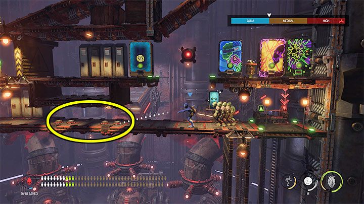 Po dotarciu na wyższy poziom pozostawiamy Mudokony z tyłu - Oddworld Soulstorm: Otwarcie 1 i 2 bramy, Brewery - solucja - Oddworld Soulstorm - poradnik do gry