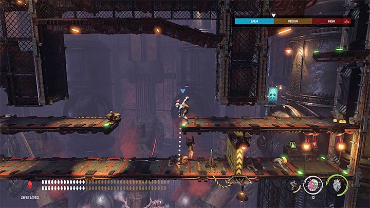 Turlamy się przez napotkane otwory i docieramy do nowej lokacji z przeciwnikami - Oddworld Soulstorm: Otwarcie 3 bramy, Brewery - solucja - Oddworld Soulstorm - poradnik do gry