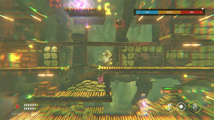 Koszary to większa lokacja, po której dość swobodnie możemy się przemieszczać - Oddworld Soulstorm: Przeprawa przez piec Furnace, Slig Barracks - solucja - Oddworld Soulstorm - poradnik do gry