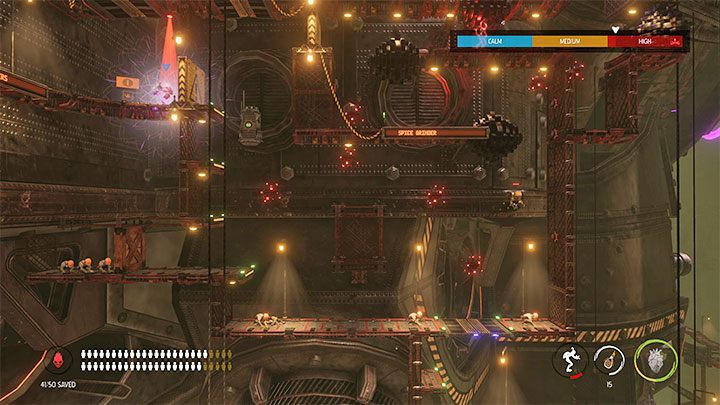 Zatrzymujemy się po dotarciu do zamkniętej bramy - Oddworld Soulstorm: Aktywowanie 5 komór Brewing Chambers - solucja - Oddworld Soulstorm - poradnik do gry