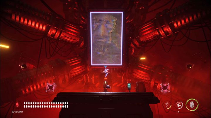 Kolejne krok to unikanie szybko przelatujących min - najpierw 2x przelecą pojedyncze miny i następnie 1x jednocześnie dwie miny - Oddworld Soulstorm: Finałowy boss, Eye of the Storm - solucja, jak pokonać - Oddworld Soulstorm - poradnik do gry