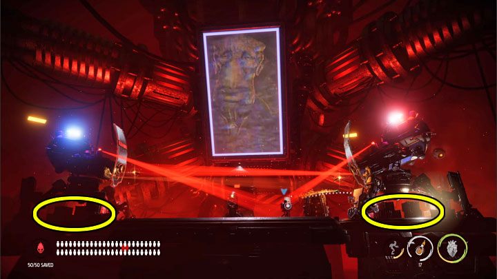 W celu zniszczenia mechów musimy wywołać pożary pod nimi - Oddworld Soulstorm: Finałowy boss, Eye of the Storm - solucja, jak pokonać - Oddworld Soulstorm - poradnik do gry