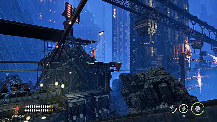 Niedługo po przybyciu do Bone Processing Level znajdziemy nową lornetkę i ponownie skorzystanie z niej jest w pełni opcjonalne - Oddworld Soulstorm: Zejście na poziom Bone Processing, Necrum - solucja - Oddworld Soulstorm - poradnik do gry