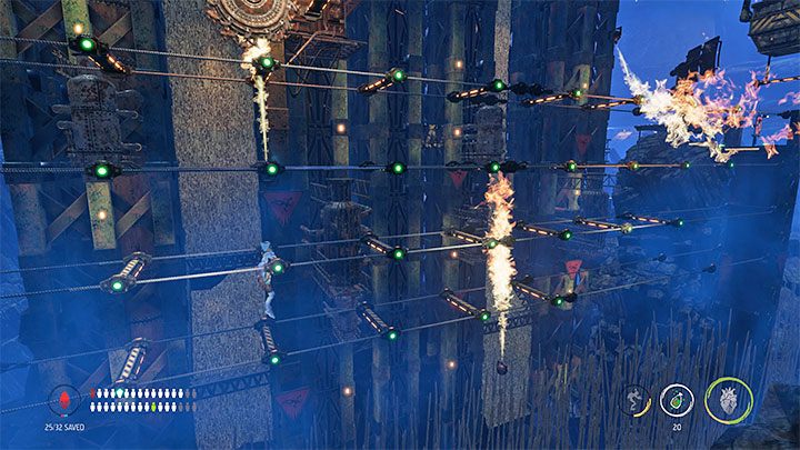 Czekamy na dobry moment żeby puścić się - Oddworld Soulstorm: Zejście na poziom Bone Processing, Necrum - solucja - Oddworld Soulstorm - poradnik do gry