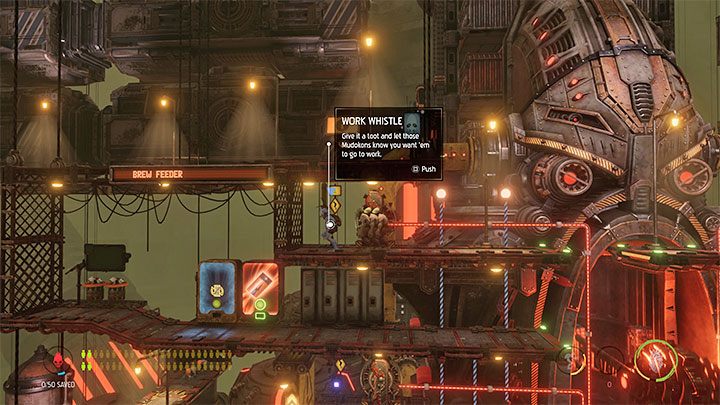 Tuż obok miejsca rozpoczęcia ostatniej misji spotkamy 4 Mudokonów do zrekrutowania - Oddworld Soulstorm: Aktywowanie Feedera, Eye of the Storm - solucja - Oddworld Soulstorm - poradnik do gry