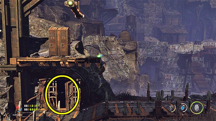 Kierujemy się teraz w lewo, czyli idziemy w stronę obszaru gdzie rozpoczynaliśmy cały etap - Oddworld Soulstorm: Uleczenie chorych Mudokonów, The Funicular - solucja - Oddworld Soulstorm - poradnik do gry