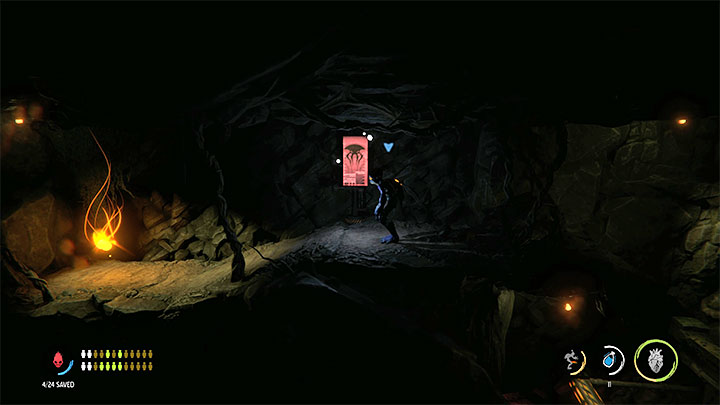 Doskakiwanie do kolejnych drążków i krawędzi pozwoli nam przeprowadzić wspinaczkę, ale musimy uważać na kolejne pracujące ostrza i wspiąć się oraz odbić w prawo gdy będzie to bezpieczne - Oddworld Soulstorm: Uleczenie chorych Mudokonów, The Funicular - solucja - Oddworld Soulstorm - poradnik do gry