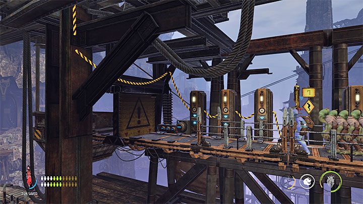 Tym celem misji możemy się zająć dopiero po odnalezieniu i uleczeniu siedmiu obowiązkowych chorych Mudokonów - Oddworld Soulstorm: Uleczenie chorych Mudokonów, The Funicular - solucja - Oddworld Soulstorm - poradnik do gry