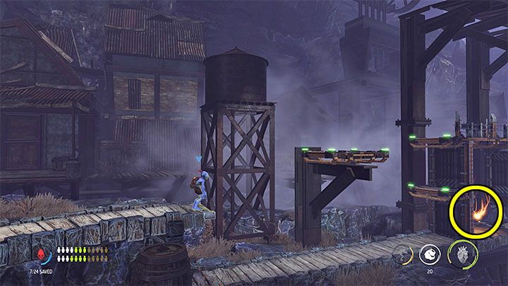 Do finałowej części etapu przystąpimy po uaktywnieniu kolejki z pomocą 7 Mudokonów podróżujących z Abeem - Oddworld Soulstorm: Podróż do stacji Phat, The Funicular - solucja - Oddworld Soulstorm - poradnik do gry