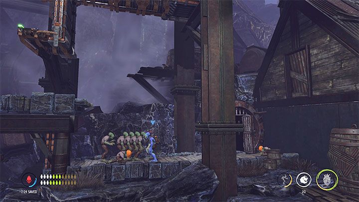 Przejdźmy jeszcze dalej w prawo - Oddworld Soulstorm: Podróż do stacji Phat, The Funicular - solucja - Oddworld Soulstorm - poradnik do gry