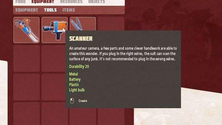 Do wytworzenia skanera potrzebujecie kilka składników, dość powszechnych - Breathedge: Skaner - skąd wziąć? - Breathedge - poradnik do gry