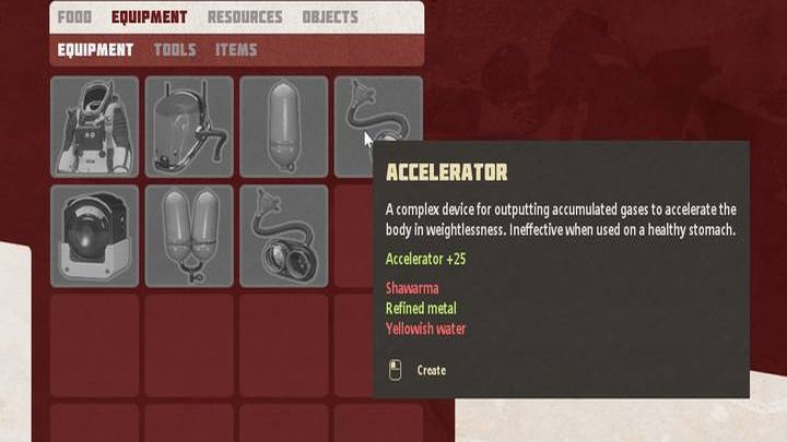 Wróć teraz do kapsuły i stwórzcie akcelerator, dodając do obu składników jeszcze rafinowany metal - Breathedge: Przyspieszenie lotu - jak odblokować? - Breathedge - poradnik do gry