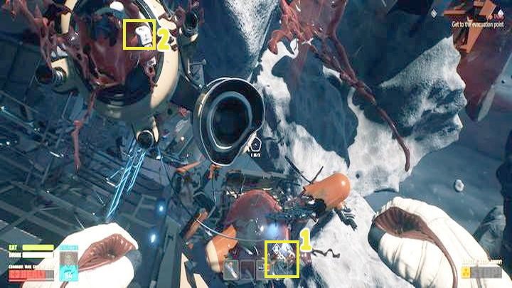 Udajcie się w stronę punktu (1), tam znajdziecie ciało przemytnika - Breathedge: Farba i ołów - gdzie znaleźć? - Breathedge - poradnik do gry