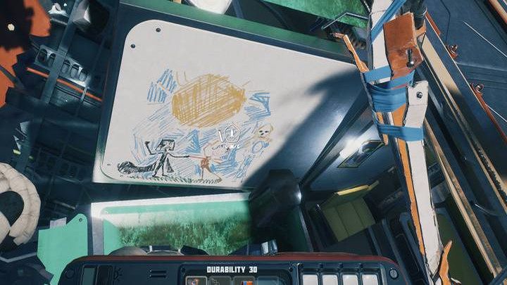 Was interesuje tablica z malunkiem - Breathedge: Pojemność płuc - ulepszenie ekwipunku - Breathedge - poradnik do gry