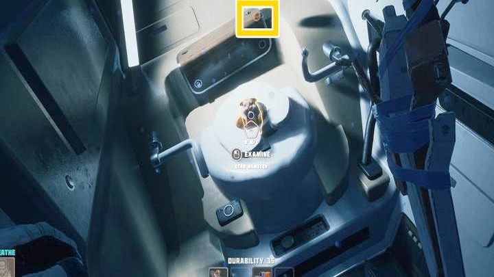 Udać się musicie także do sąsiedniego punktu (2), w którym to znajduje się toaleta, a wokół niej latająca żółtawa woda - jest to jeden z rzadkich składników do budowy urządzenia - Breathedge: Przyspieszenie lotu - ulepszenie ekwipunku - Breathedge - poradnik do gry