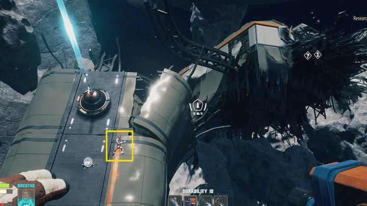 Schemat znajdziecie przy trupie leżącym na wraku, tuż obok działka na lewo od wraku - Breathedge: Przyspieszenie lotu - ulepszenie ekwipunku - Breathedge - poradnik do gry