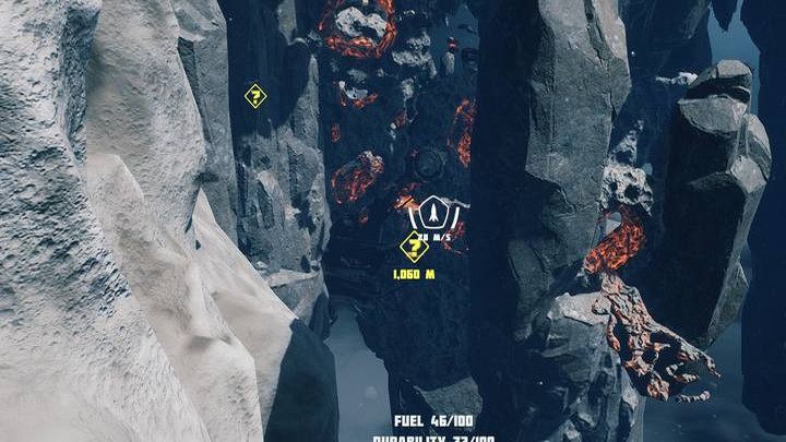 Aby odblokować schemat, z bazy w drugim rozdziale wyruszcie na wprost jak do jaskini, lecz górą, nad asteroidą - Breathedge: Poręczny łamacz - ulepszenie ekwipunku - Breathedge - poradnik do gry