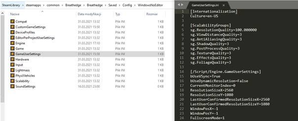 Otwórzcie katalog z ustawieniami gry, która wyglada mniej więcej tak - Breathedge: Problemy z działaniem gry - rozwiązania - Breathedge - poradnik do gry