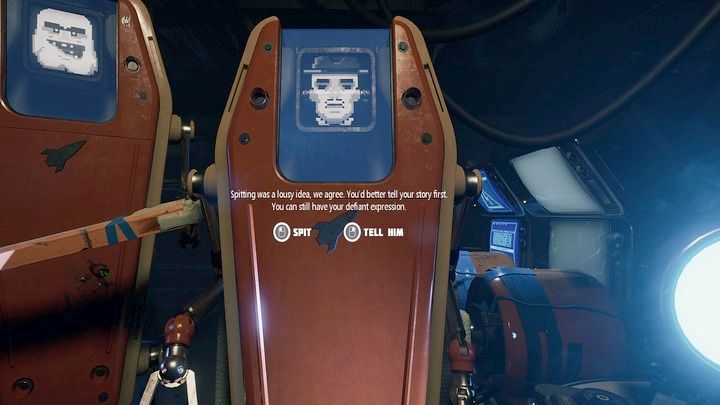 Sposób odblokowania: Podczas przesłuchania w pierwszym etapie rozgrywki, spluńcie na robota (i dostań za to w głowę) trzykrotnie - Breathedge: Osiągnięcia/Trofea - Breathedge - poradnik do gry