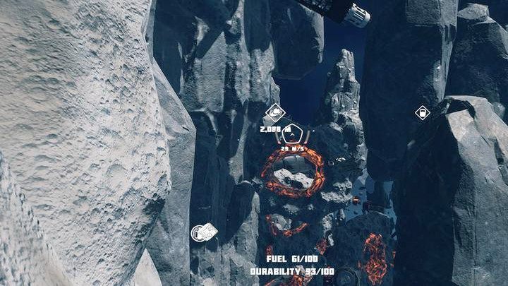 Lećcie w kierunku czerwieniących się skał, za jaskinią w asteroidzie - Breathedge: Rozdział 2, Błędny Rycerz - solucja, opis przejścia - Breathedge - poradnik do gry