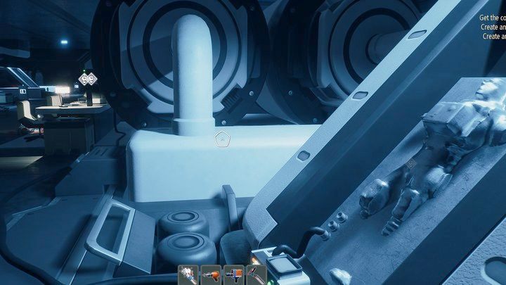 Zeskanujcie człowieka w metalu w jednej z lodówek (schemat Jednostki chłodzącej) - Breathedge: Obszar chłodzenia - solucja, opis przejścia - Breathedge - poradnik do gry