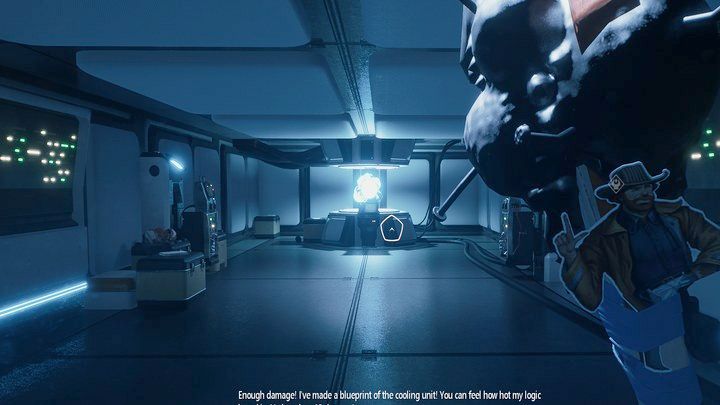 W ostatnim pomieszczeniu zbadajcie konsolę, potem zniszczcie 4 urządzenia elektryczne w pomieszczeniu - Breathedge: Obszar chłodzenia - solucja, opis przejścia - Breathedge - poradnik do gry