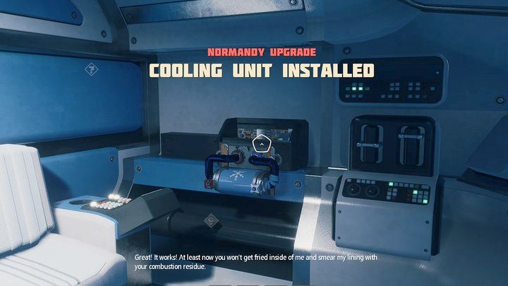 Moduł należy zainstalować w kabinie pilota, po lewej stronie od kierownicy - Breathedge: Obszar chłodzenia - solucja, opis przejścia - Breathedge - poradnik do gry