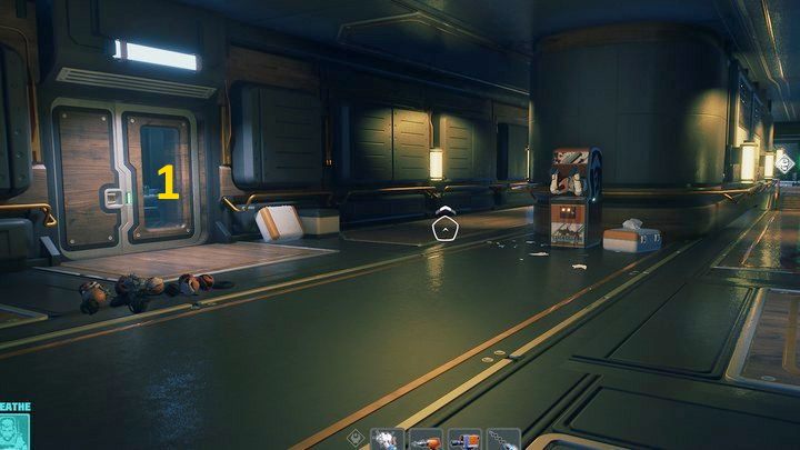 Za kolejnym wąskim korytarzem, w pomieszczeniu po lewej (1) stronie znajdziecie leżący na podłodze, w rogu pomieszczenia, filtr powietrza - Breathedge: Moduł mieszkalny - solucja, opis przejścia - Breathedge - poradnik do gry