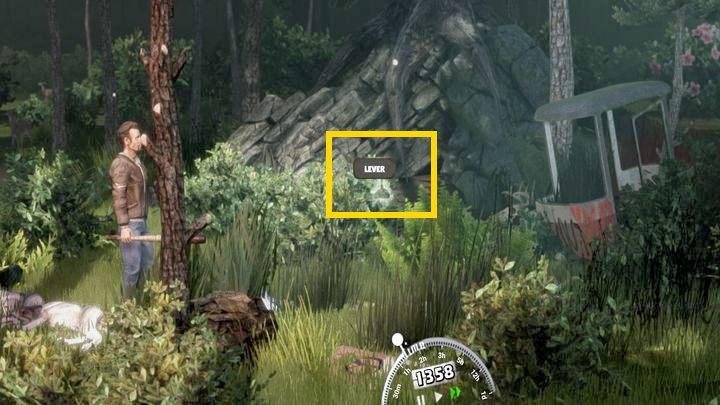 Po walce nie zapomnijcie zebrać leżącej nieopodal jaskini dźwigni na kolejny poziom kolejki linowej - Mr Prepper: Zadania Jenny - lista, solucja, opis przejścia - Mr Prepper - poradnik do gry