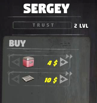 Handlując z kupcami wzrasta ich poziom zaufania (widoczny po wybraniu handlarza jako zielony pasek nad listą ofert) - Mr Prepper: Kupcy, handel - Mr Prepper - poradnik do gry