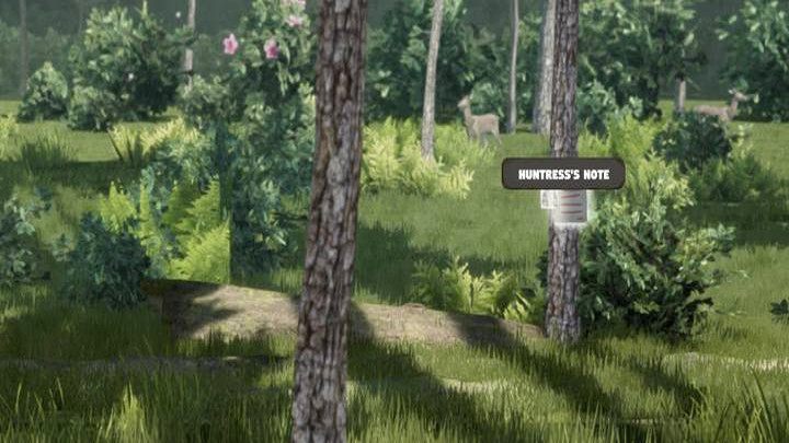 Będąc w lesie (poziom 3), przeczytaj jedną z karteczek przyczepionych do drzewa w wielu miejscach, które są wiadomością od Łowczyni - w ten sposób ją odblokujesz - Mr Prepper: Kupcy, handel - Mr Prepper - poradnik do gry