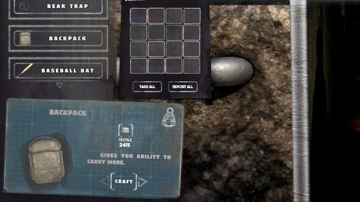 Druga opcja zwiększenia udźwigu, to stworzenie plecaka - Mr Prepper: Udźwig - jak zwiększyć? - Mr Prepper - poradnik do gry