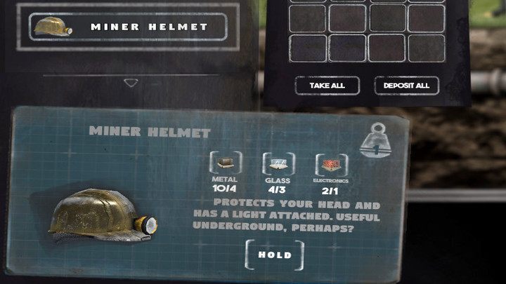Latarka w hełmie nie ulega wyczerpaniu - stworzenie przedmiotu jednorazowo pozwoli eksploatować go do końca gry, także w ciemnych pomieszczeniach lub w nocy - Mr Prepper: Hełm górnika - jak pozyskać? - Mr Prepper - poradnik do gry