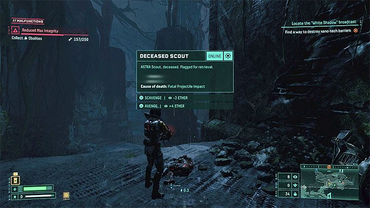 Druga możliwość to zaoferowanie przez grę wyboru - możemy się zachować w sposób honorowy lub niehonorowy - Returnal: Multiplayer, funkcje społecznościowe - Returnal - poradnik do gry