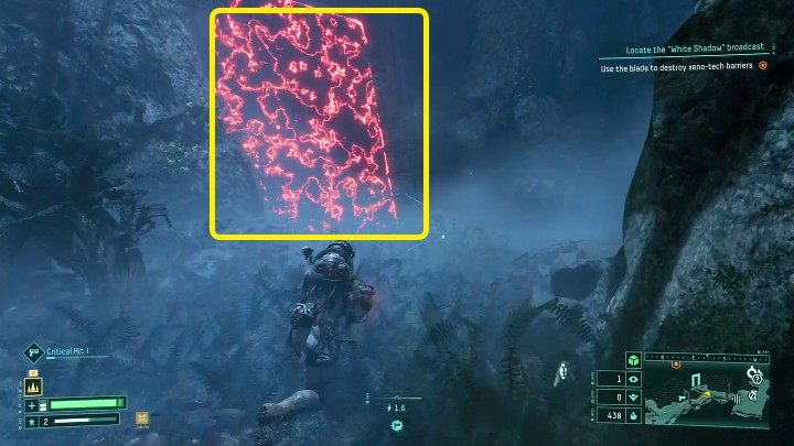 Klucz do otwarcia Krypty Anatemy znajdziecie dopiero na późniejszym etapie eksploracji pierwszego biomu planety Atropos, po zdobyciu ostrza i zniszczeniu bariery ochronnej (Xeno-tech barier) blokującej przejście do dalszego obszaru planety - Returnal: Krypta Anatemy/Anathema Vault - jak otworzyć? - Returnal - poradnik do gry