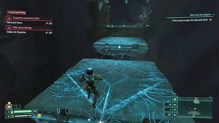 Trafienie w kulę doprowadzi do pojawienia się nowych półek w okolicy - Returnal: Krawędzie, wysokie półki - jak się dostać? - Returnal - poradnik do gry