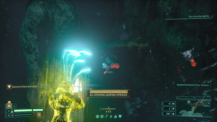 W trakcie eksploracji Blizny Głębi nie musicie martwić się o zapasy tlenu, a wszystkie bronie działają dokładnie w taki sam sposób, jak na powierzchni - Returnal: Blizny Głębi/Abyssal Scar - biom - Returnal - poradnik do gry
