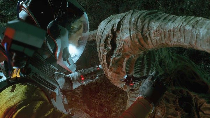 W trakcie eksploracji tego biomu znajdziecie jeden niezwykle przydatny gadżet, Delficki wizjer (Delphic Visor), który umożliwi Selene dostrzeganie niewidocznych wcześniej obiektów - świecących kul, w które można strzelić, aby odkryć przejścia do wcześniej niedostępnych obszarów map - Returnal: Blizny Głębi/Abyssal Scar - biom - Returnal - poradnik do gry