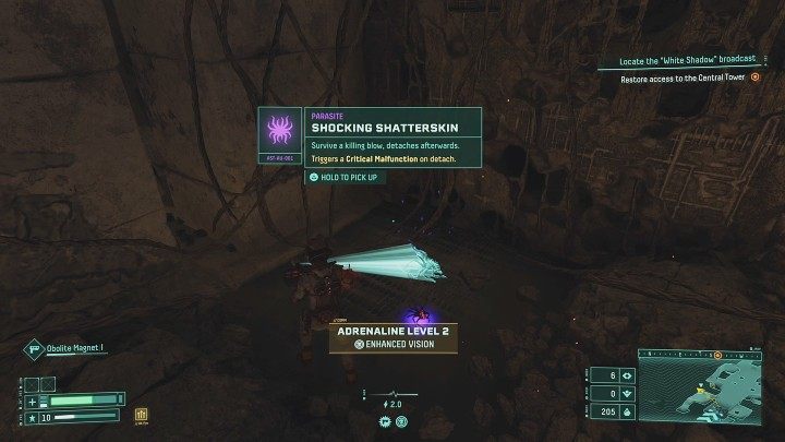 Widoczny na powyższym obrazku Pasożyt wprawdzie nie może wskrzesić Selene, ale pozwoli jej przetrwać śmiertelne uderzenie, a więc zapobiegnie śmierci bohaterki - Returnal: Cykl, pętla czasu - jak działa? - Returnal - poradnik do gry