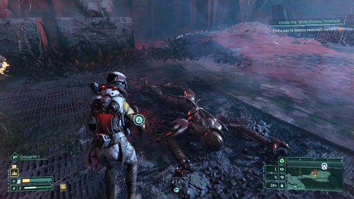 Podczas przechodzenia jednego z głównych etapów fabularnych traficie do obszaru ze Szkarłatną bramą (Crimson Gateway) - Returnal: Broń biała, walka wręcz - jak odblokować? - Returnal - poradnik do gry