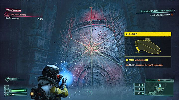 Gra pozwoli nam od razu przetestować działanie alternatywnego trybu strzelania - Returnal: Atak alternatywny - jak odblokować? - Returnal - poradnik do gry