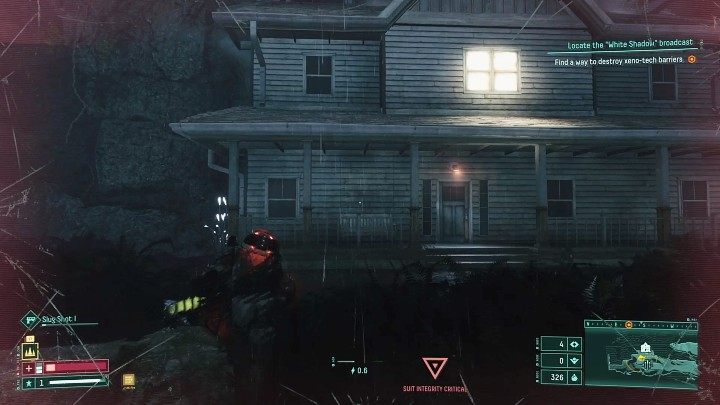 W Zarośniętych Ruinach po raz pierwszy natraficie na dom Selene, z którym związanych jest 6 krótkich sekwencji, które rzucają nieco światła na fabułę gry Returnal - Returnal: Zarośnięte Ruiny/Overgrown Ruins - biom - Returnal - poradnik do gry